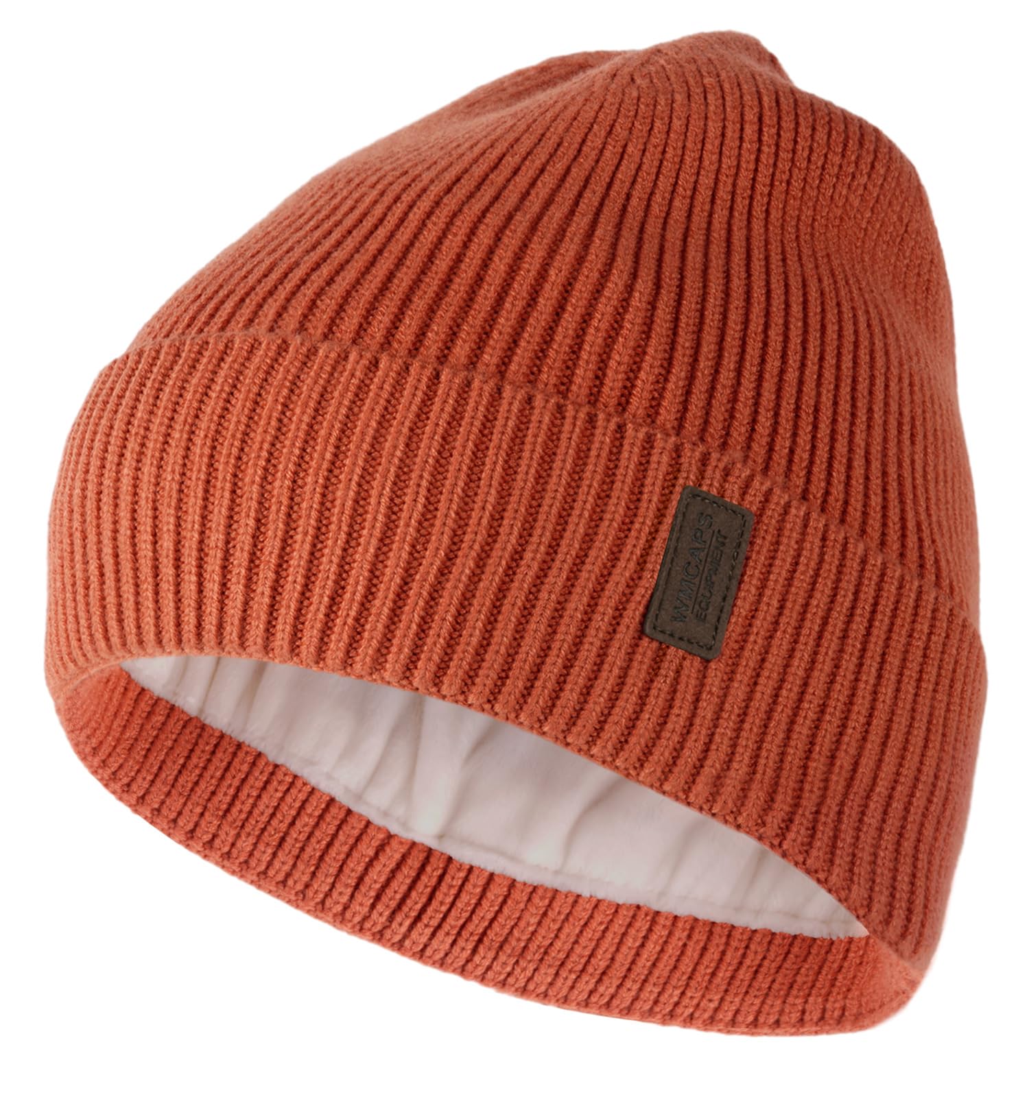 Wmcaps Winter Beanie for Men Women, Fleece Lined Beanie Soft Warm Knit Hat Ski Stocking Cuffed Cap
